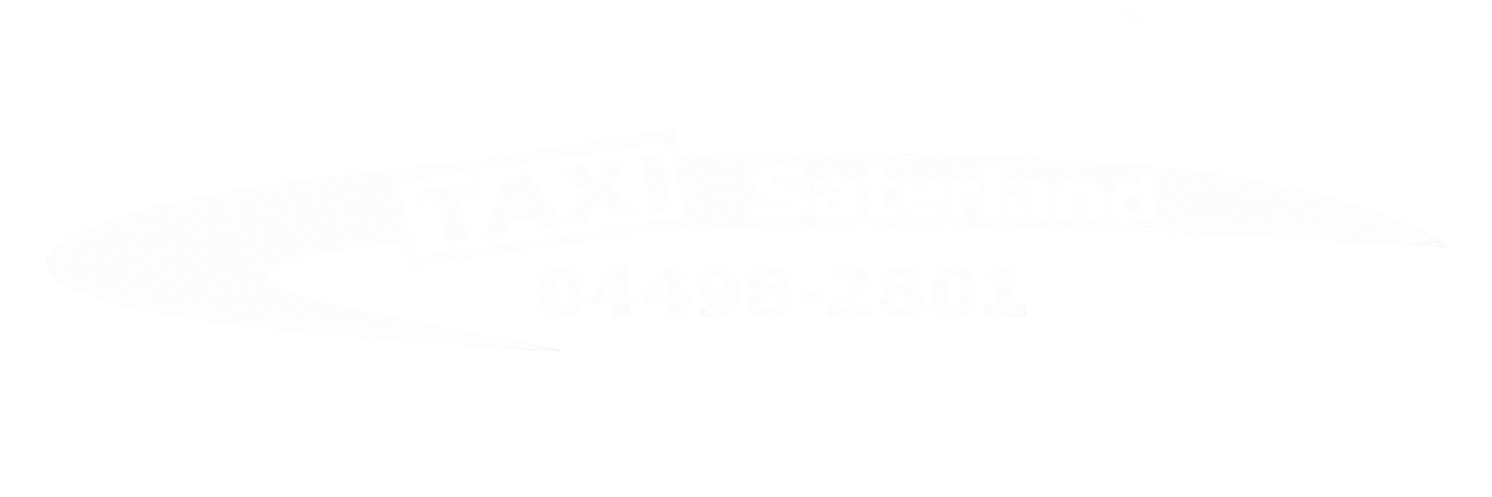 Logo Taxi Saterland in Weiß